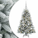 vidaXL Műfenyő gömbökkel 150 cm 150 LED Meleg fehér PVC és fém