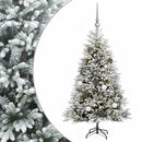 vidaXL Műfenyő gömbökkel 150 cm 150 LED Meleg fehér PVC és fém