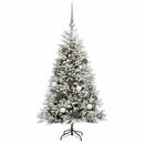 vidaXL Műfenyő gömbökkel 150 cm 150 LED Meleg fehér PVC és fém