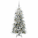 vidaXL Műkarácsonyfa gömbbel 120 cm 150 LED Meleg fehér PE és PVC