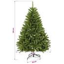 vidaXL Műkarácsonyfa világos zöld gömbökkel 120 cm 150 LED Meleg fehér