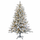 vidaXL Műanyag Hajtogatós Karácsonyfa 240 cm 300 LED Meleg fehér