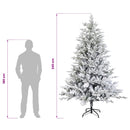 vidaXL Műanyag Hajtogatós Karácsonyfa 240 cm 300 LED Meleg fehér