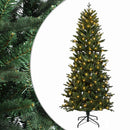 vidaXL Műanyag Hajtogatós Karácsonyfa 240 cm 300 LED Meleg fehér