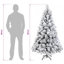 vidaXL Műanyag Hajtogatós Karácsonyfa 180 cm 300 LED Meleg fehér
