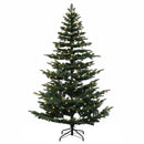 vidaXL Műanyag Hajtogatós Karácsonyfa 180 cm 300 LED Meleg fehér