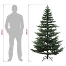 vidaXL Műanyag Hajtogatós Karácsonyfa 180 cm 300 LED Meleg fehér