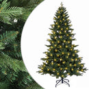 vidaXL Műanyag Hajtogatós Karácsonyfa 180 cm 300 LED Meleg fehér