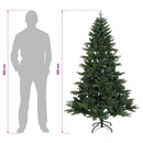 vidaXL Műanyag Hajtogatós Karácsonyfa 180 cm 300 LED Meleg fehér