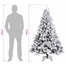 vidaXL Műanyag Hajtogatós Karácsonyfa 180 cm 300 LED Meleg fehér
