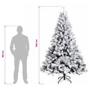 vidaXL Műanyag Hajtogatós Karácsonyfa 240 cm 300 LED Meleg fehér