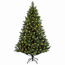 vidaXL Műanyag Hajtogatós Karácsonyfa 180 cm 300 LED Meleg fehér