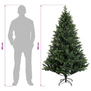 vidaXL Műanyag Hajtogatós Karácsonyfa 180 cm 300 LED Meleg fehér