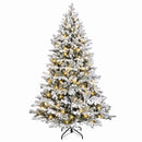 vidaXL Műanyag Hajtogatós Karácsonyfa 180 cm 300 LED Meleg fehér