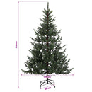 vidaXL Műanyag Hajtogatós Karácsonyfa 210 cm 300 LED Meleg fehér