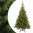 vidaXL Műanyag Hajtogatós Karácsonyfa 180 cm 300 LED Meleg fehér