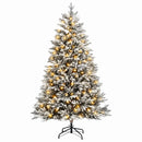 vidaXL Műanyag Hajtogatós Karácsonyfa 180 cm 300 LED Meleg fehér