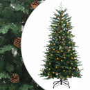 vidaXL Műanyag Hajtogatós Karácsonyfa 240 cm 300 LED Meleg fehér
