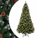 vidaXL Műanyag Hajtogatós Karácsonyfa 240 cm 300 LED Meleg fehér
