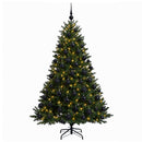vidaXL Műkarácsonyfa gömbbel 180 cm 300 LED Meleg fehér PVC és fém