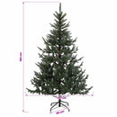 vidaXL Műkarácsonyfa gömbbel 180 cm 300 LED Meleg fehér PVC és fém