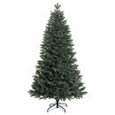 vidaXL Műfenyő gömbökkel 180 cm 300 LED Meleg fehér PVC és fém Zöld