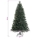 vidaXL Műfenyő gömbökkel 210 cm 300 LED Meleg fehér PVC és fém Zöld