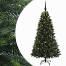 vidaXL Műfenyő gömbökkel 240 cm 300 LED Meleg fehér PVC és fém Zöld