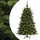 vidaXL Műkarácsonyfa gömbbel 180 cm 300 LED Meleg fehér PVC és fém