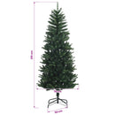 vidaXL Műfenyő gömbökkel 210 cm 300 LED Meleg fehér PE és PVC Green