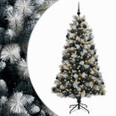 vidaXL Mű zsanéros karácsonyfa gömbökkel 180 cm 300 LED Meleg fehér