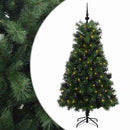 vidaXL Mű zsanéros karácsonyfa gömbökkel 180 cm 300 LED Meleg fehér