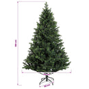 vidaXL Műfenyő gömbökkel 180 cm 300 LED Meleg fehér PVC és fém Zöld
