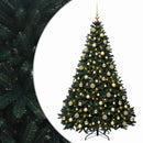 vidaXL Sötétzöld műkarácsonyfa gömbökkel 240 cm 300 LED Meleg fehér
