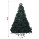 vidaXL Sötétzöld műkarácsonyfa gömbökkel 240 cm 300 LED Meleg fehér