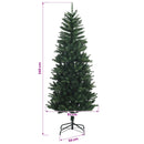 vidaXL Műfenyő gömbökkel 240 cm 300 LED Meleg fehér PE és PVC Green