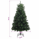 vidaXL Mű zsanéros karácsonyfa gömbökkel 210 cm 300 LED Meleg fehér
