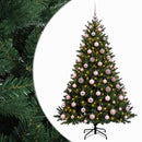 vidaXL Műkarácsonyfa gömbbel 180 cm 300 LED Meleg fehér PVC és fém