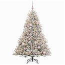 vidaXL Műkarácsonyfa gömbbel 180 cm 300 LED Meleg fehér PVC és fém