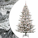 vidaXL Műkarácsonyfa gömbbel 180 cm 300 LED Meleg fehér PE és PVC