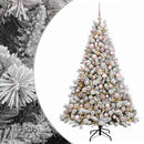vidaXL Műfenyő gömbökkel 180 cm 300 LED Meleg fehér PVC és fém