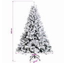 vidaXL Műfenyő gömbökkel 240 cm 300 LED Meleg fehér PVC és fém