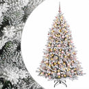 vidaXL Műfenyő gömbökkel 180 cm 300 LED Meleg fehér PVC és fém