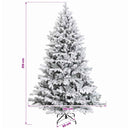 vidaXL Műfenyő gömbökkel 210 cm 300 LED Meleg fehér PVC és fém