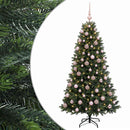 vidaXL Műfenyő gömbökkel 180 cm 300 LED Meleg fehér PVC és fém Zöld