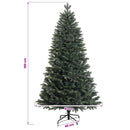 vidaXL Műfenyő gömbökkel 180 cm 300 LED Meleg fehér PVC és fém Zöld