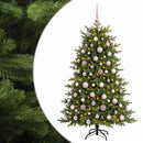 vidaXL Műkarácsonyfa gömbbel 180 cm 300 LED Meleg fehér PVC és fém