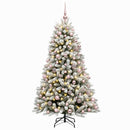 vidaXL Műfenyő gömbökkel 180 cm 300 LED Meleg fehér PVC és fém