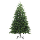 vidaXL Műfenyő gömbökkel 240 cm 300 LED Meleg fehér PVC és fém Zöld