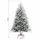 vidaXL Műfenyő gömbökkel 210 cm 300 LED Meleg fehér PVC és fém